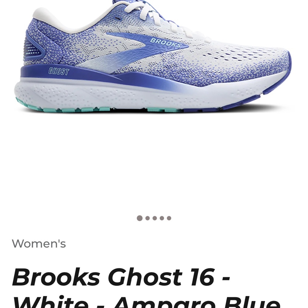 Brooks Ghost 16 Women's Shoes - White and Purple